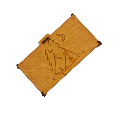 Шкатулка серии Турист гравировка Палатка