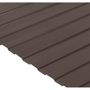 Профнастил С8 0.35 мм 1200х2000 мм коричневый RAL 8017